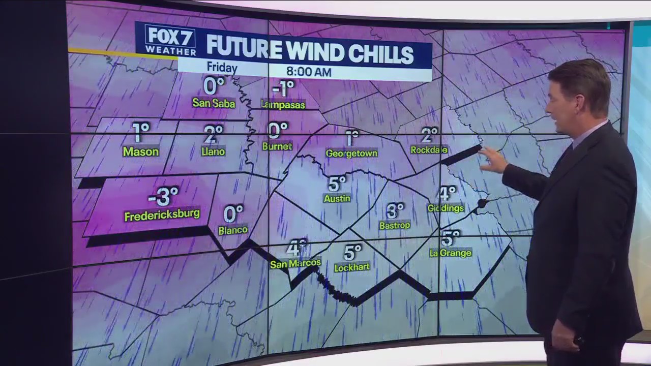 Arctic cold front could bring wind chills in single digits