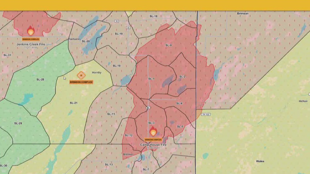 Brimson Complex wildfires burn 30K acres