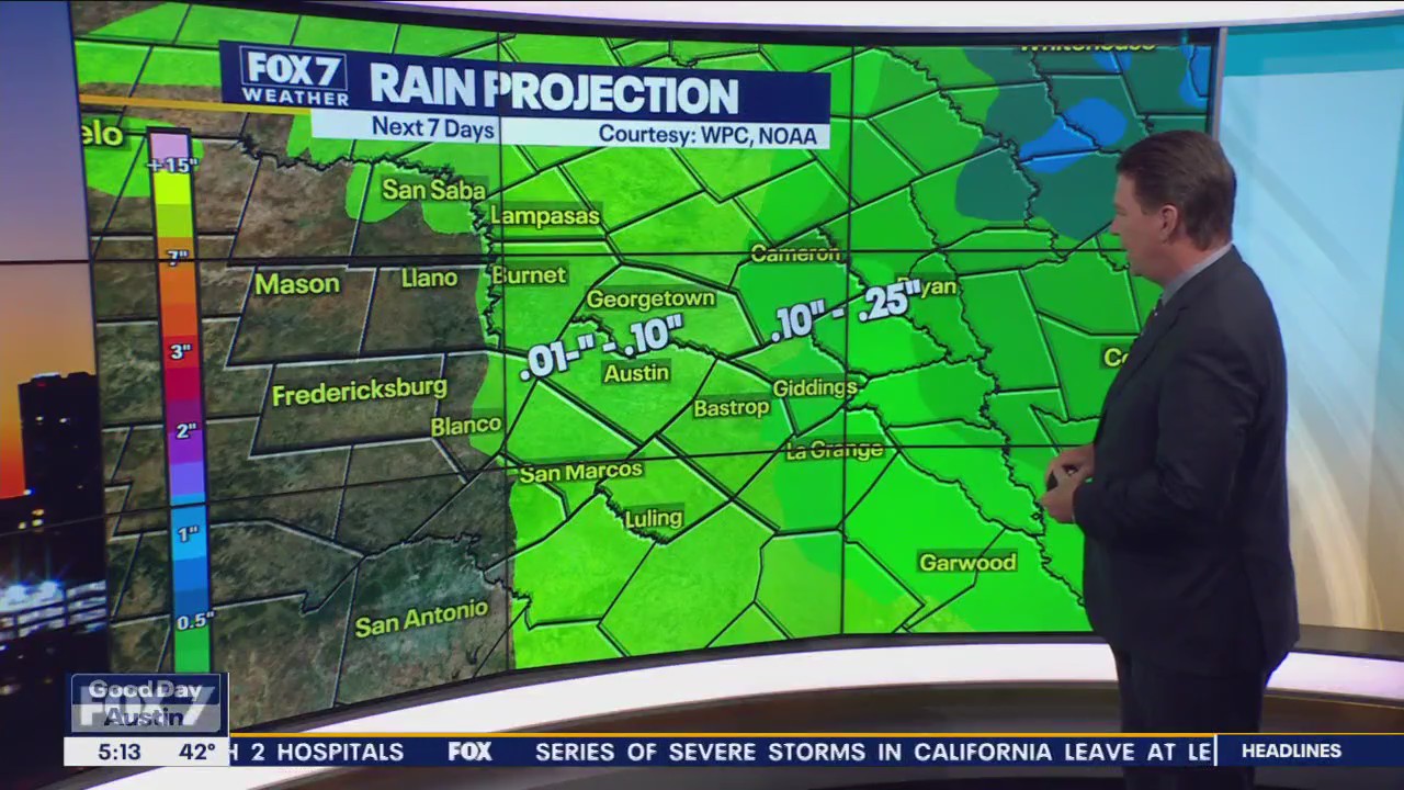 Central Texas Weather: Jacket weather returns to Austin, even cooler tomorrow morning
