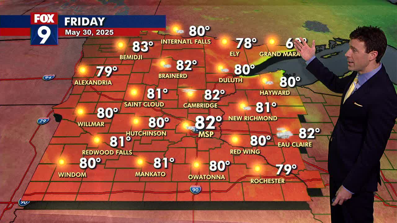 MN weather: Warmer with hazy sunshine Friday | FOX 9 Minneapolis-St. Paul