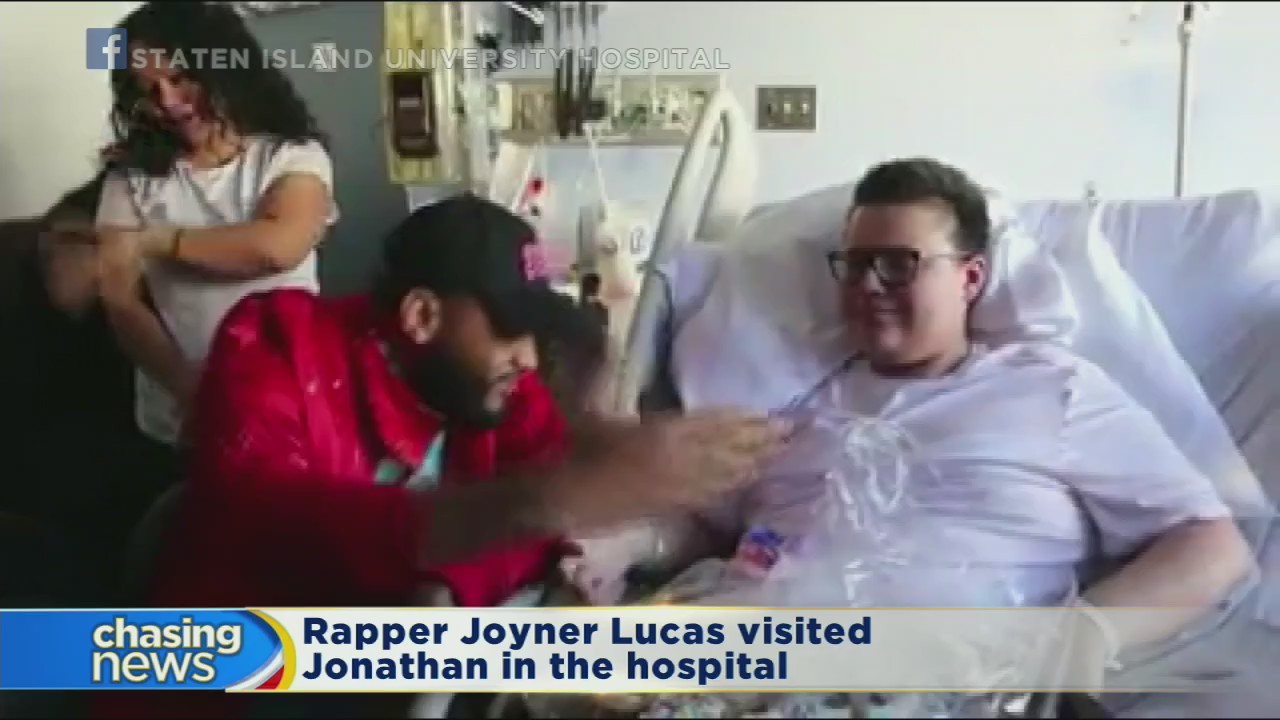 Rapper Joyner Lucas visits Staten Island teen in hospital