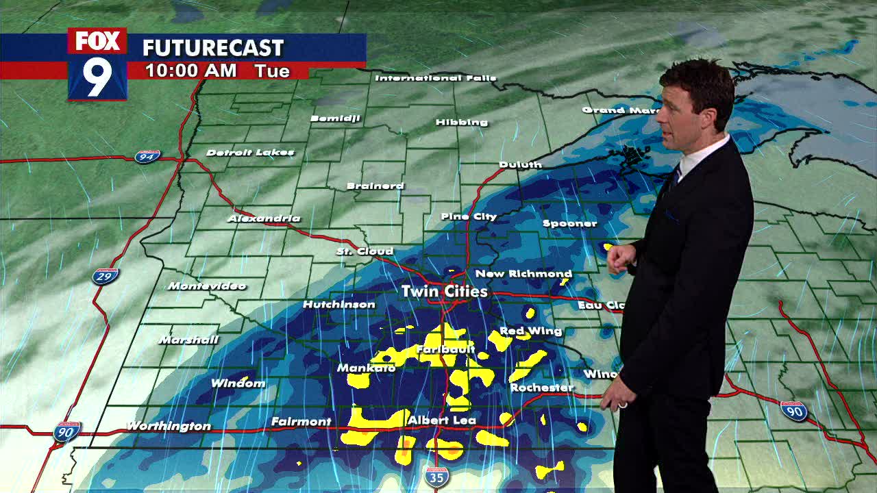 MN weather: Rainy start, air quality alert Tuesday