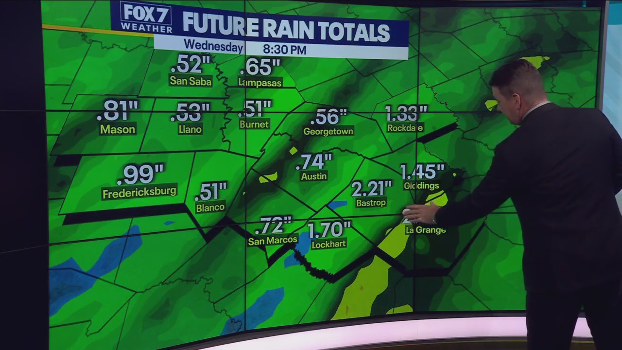 Central Texas weather: 100% chance of rain