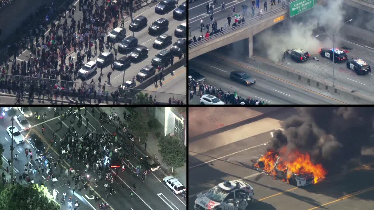 Los Angeles protests erupt over immigration raids