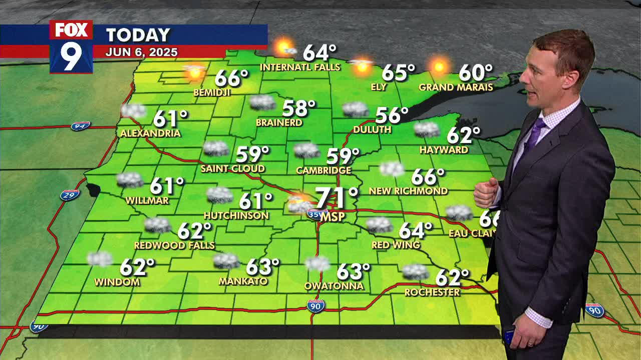 MN weather: Sunny afternoon, some sprinkles