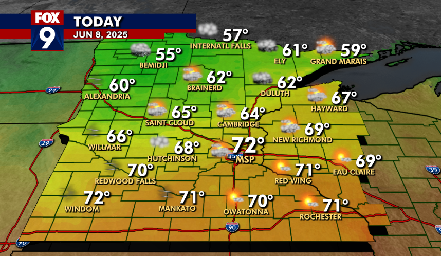 MN weather: Breezy and cool Sunday | FOX 9 Minneapolis-St. Paul