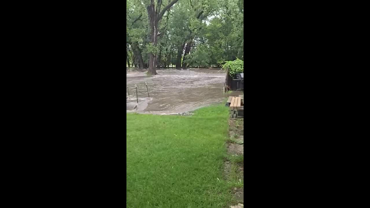 Ortonville flooding blocks roads as water flows into lake