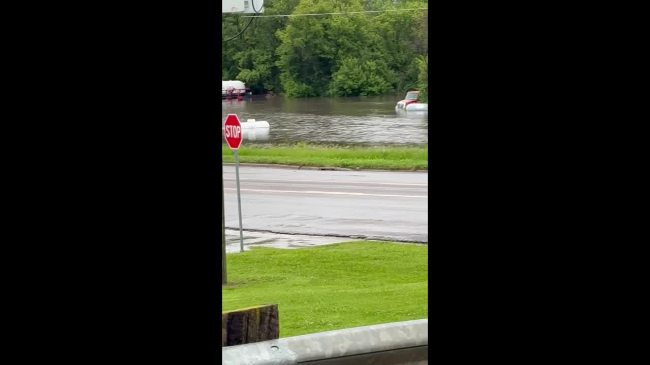 Flooding carries propane tank near South Dakota/Minnesota border