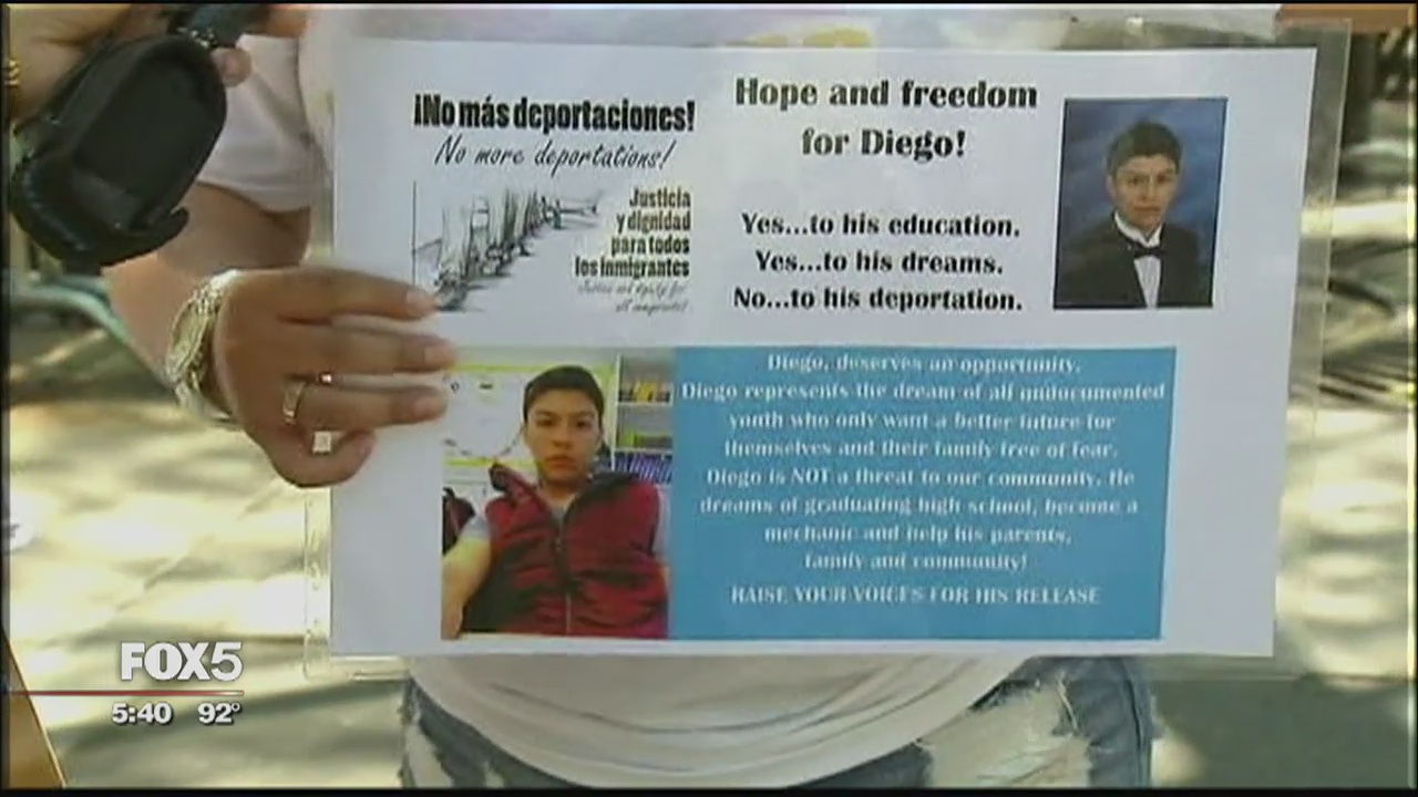 Rally for teen facing deportation