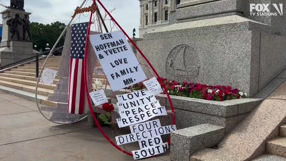 Growing memorial at MN Capitol for lawmaker shooting victims