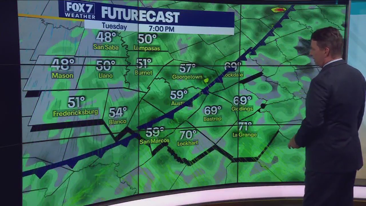 Central Texas weather: Widespread rain and thunderstorms Tuesday and Wednesday