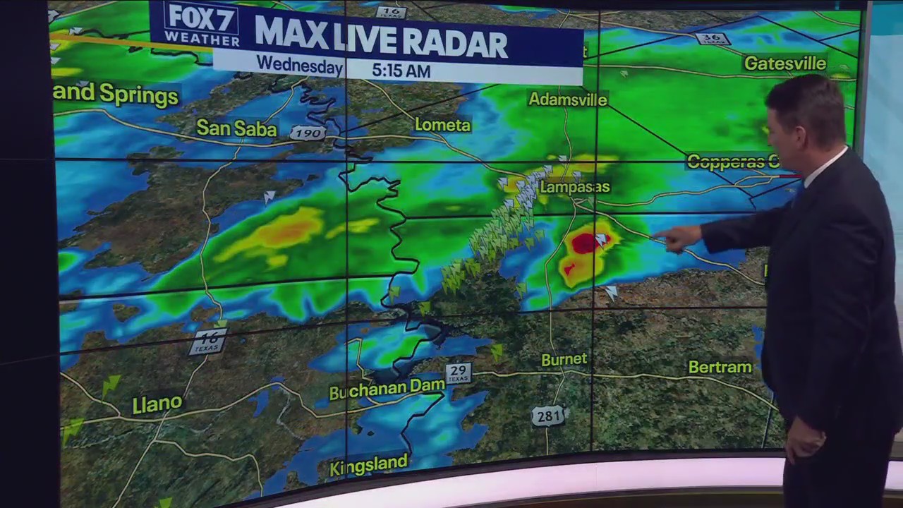 Central Texas weather: Rainy morning commute, cold front brings cooler temperatures