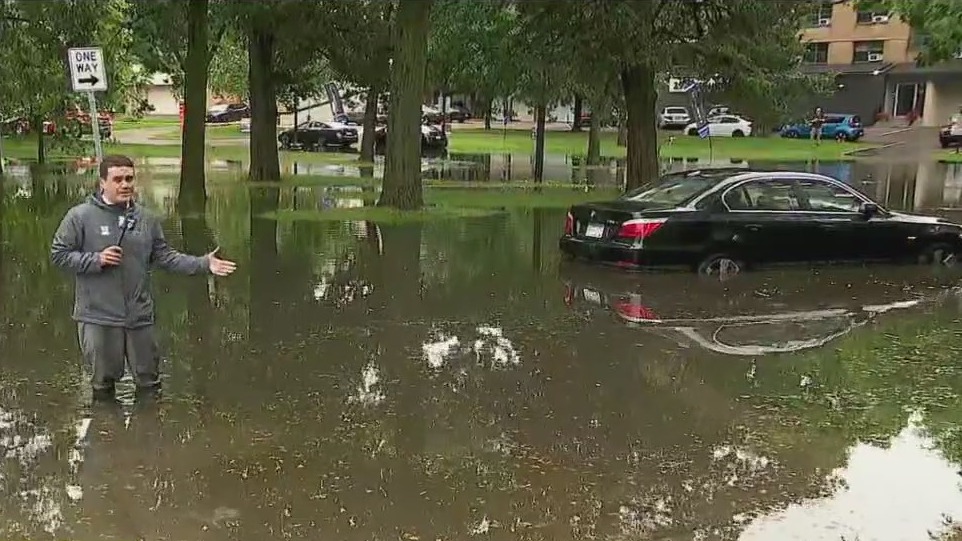 Minneapolis flooding caused by heavy rain
