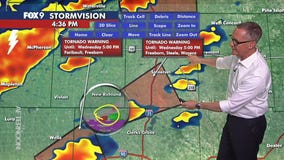 Tornado warnings in southern MN, heavy rain in Twin Cities