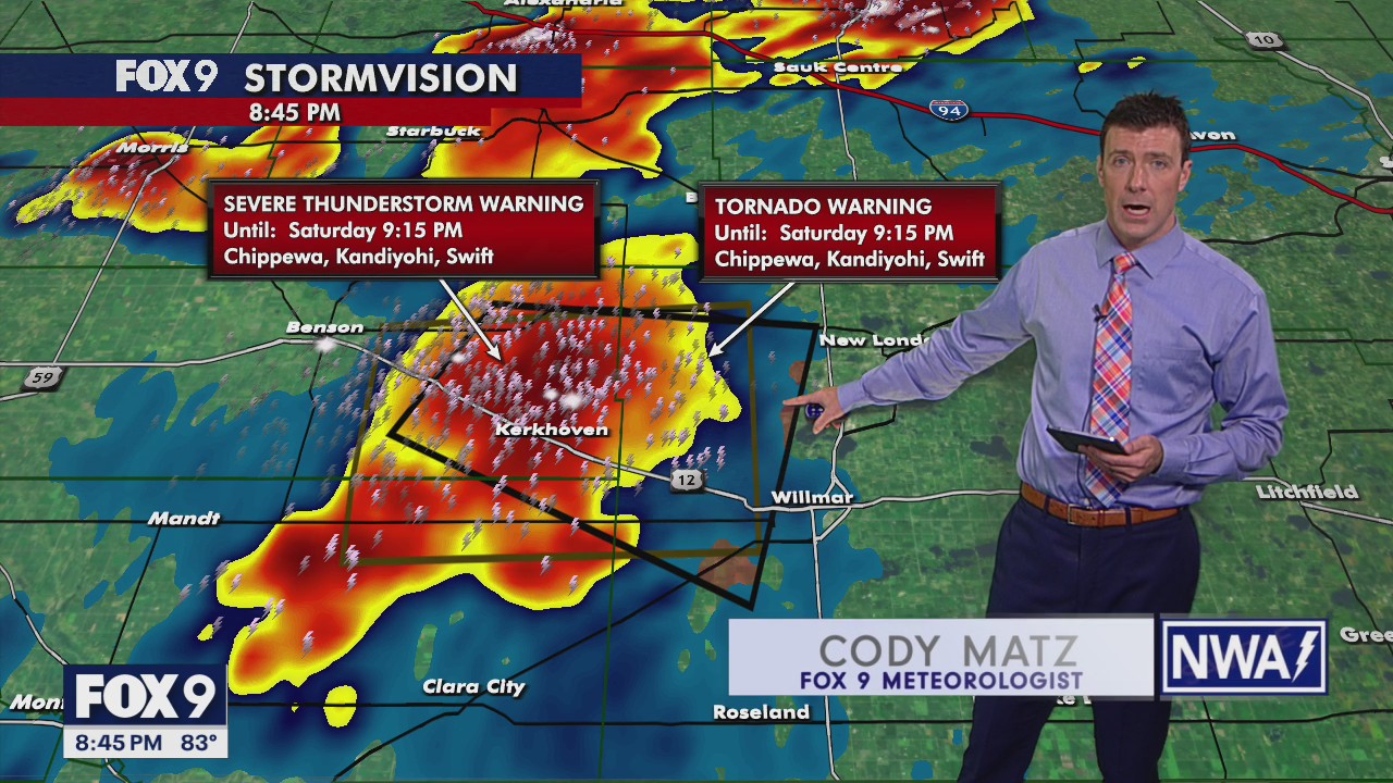 Confirmed tornado on the ground in MN: 8:45 p.m. update