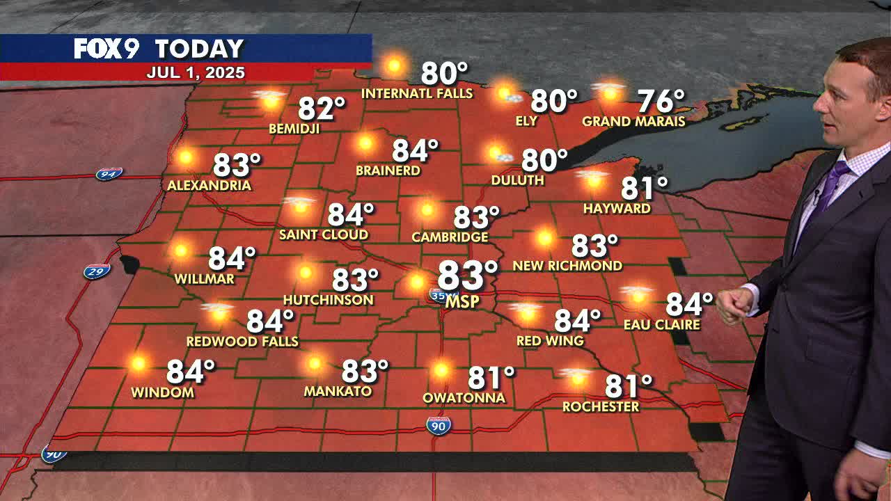 MN weather: Nice and sunny Tuesday