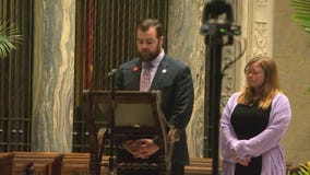 Melissa and Mark Hortman's son reads prayer [FULL]