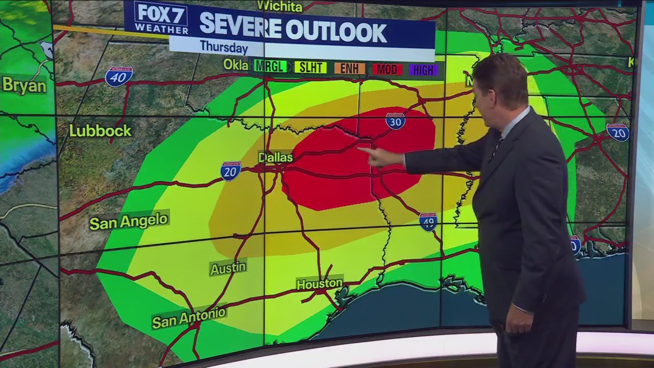 Central Texas weather: Some storms early Thursday morning, severe weather threat increases this afternoon