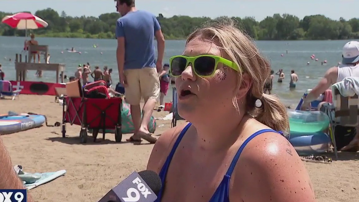 Beach-goers hit Lake Nokomis to beat July 4 heat