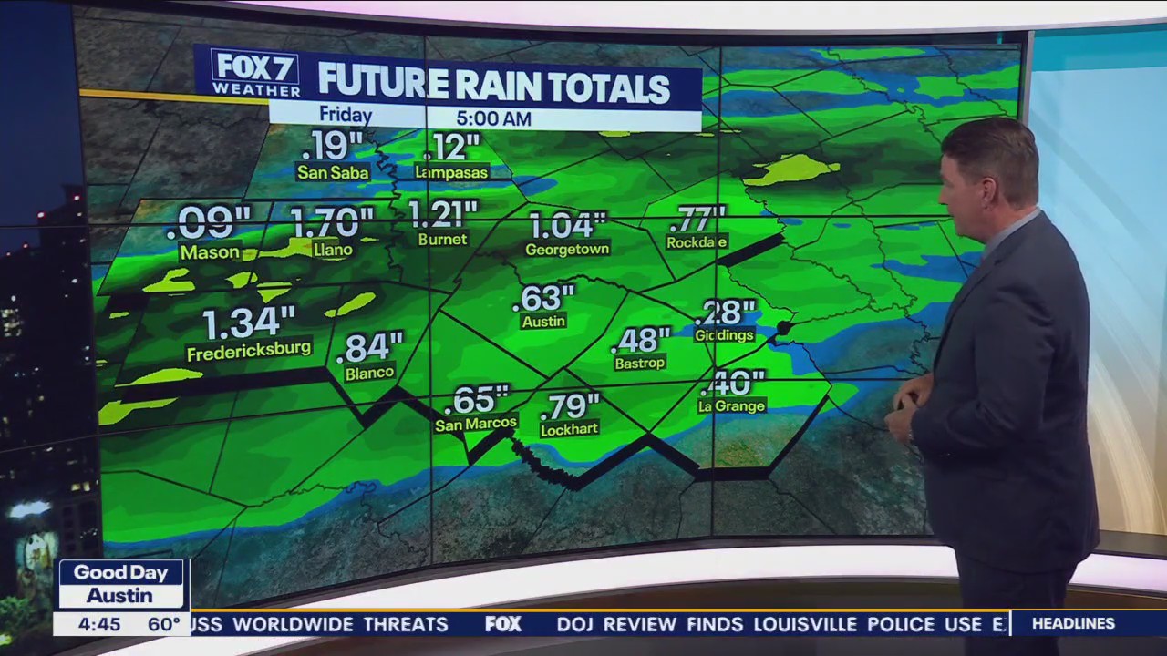 Central Texas weather: Rain and storm chances increase Thursday night, Friday morning