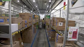 Inside Amazon warehouse during Prime Day