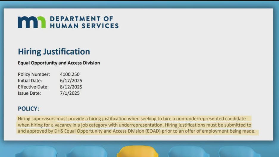 DOJ investigating Minnesota hiring policies
