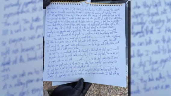 MN lawmaker shootings: Vance Boelter's letter to FBI