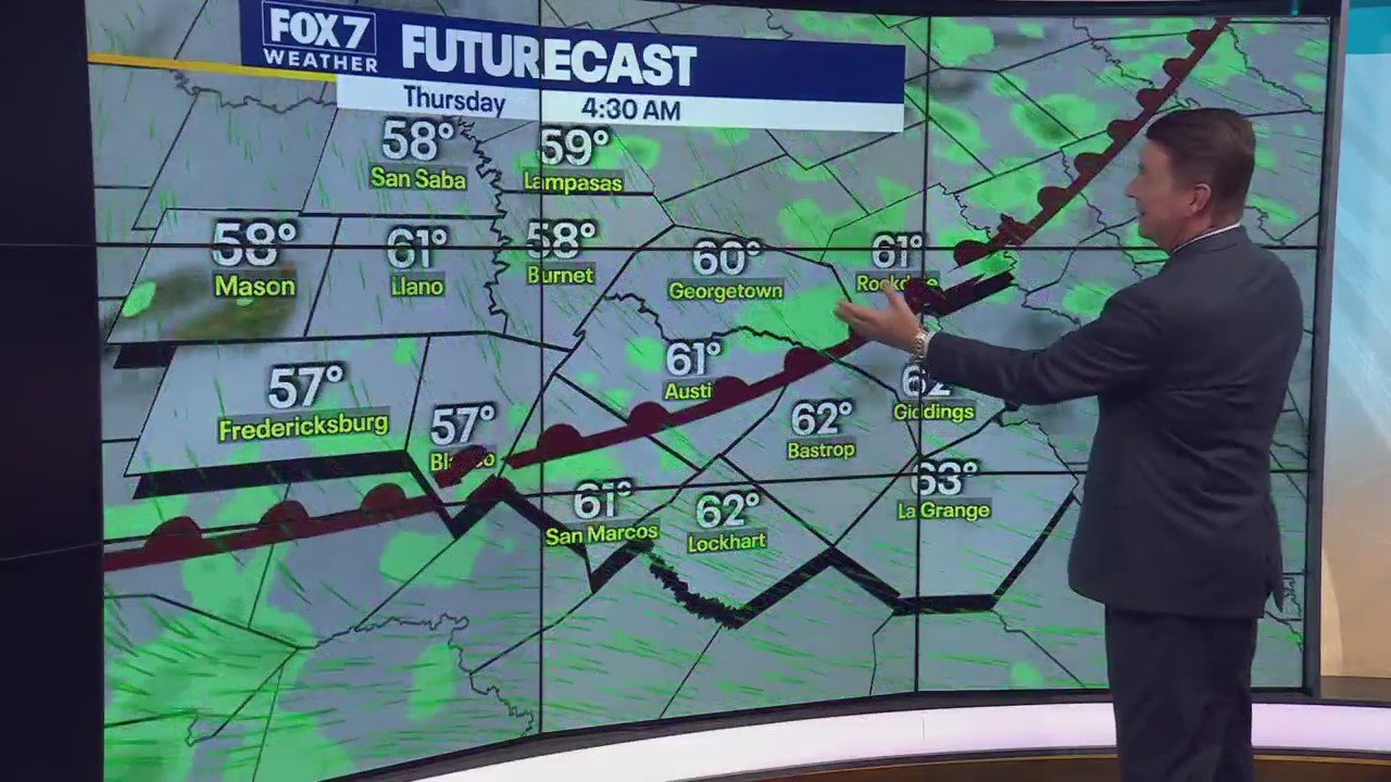 Central Texas weather: High temps near 70, then warm front arrives Wednesday night