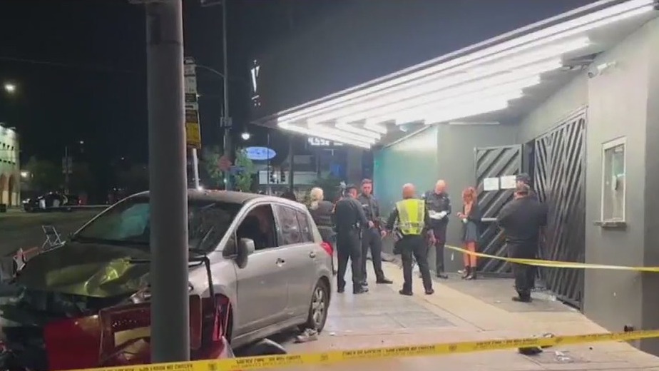 Driver plows into crowd outside Los Angeles night club