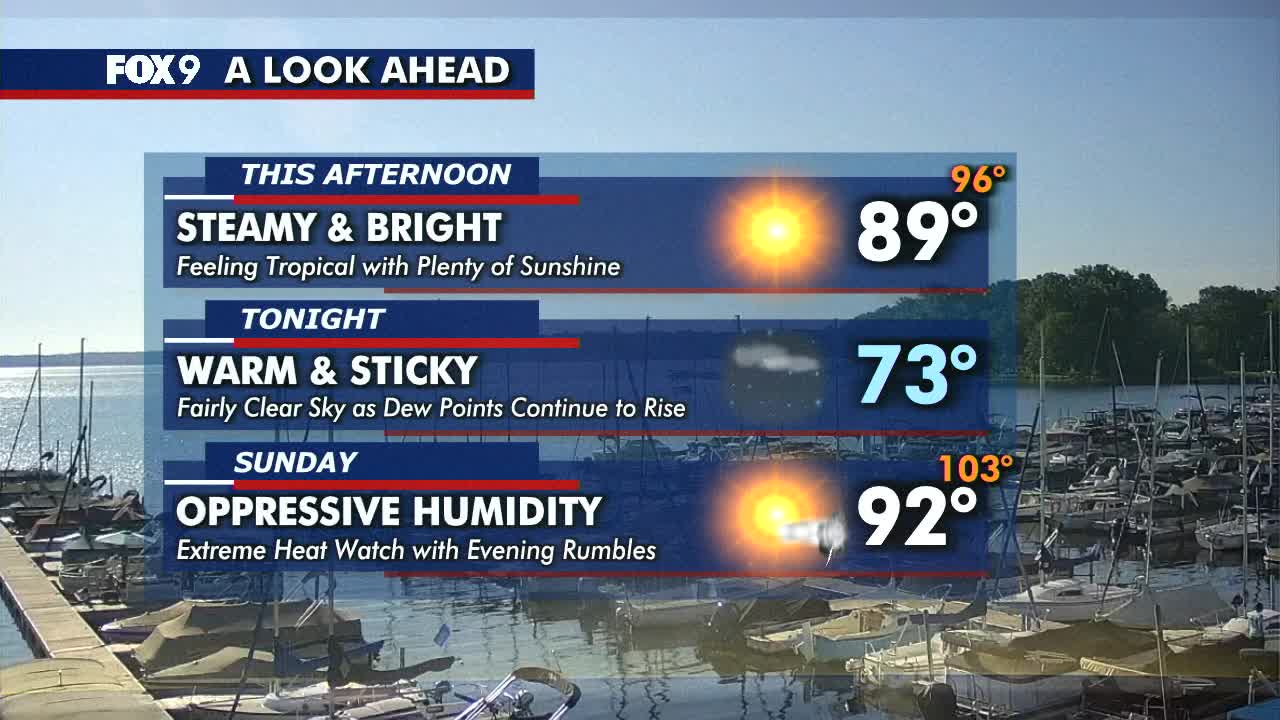 MN weather: Hot and humid July weekend | FOX 9 Minneapolis-St. Paul