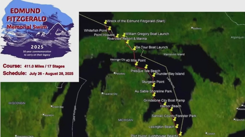 Edmund Fitzgerald Memorial Swim to mark 50-year anniversary