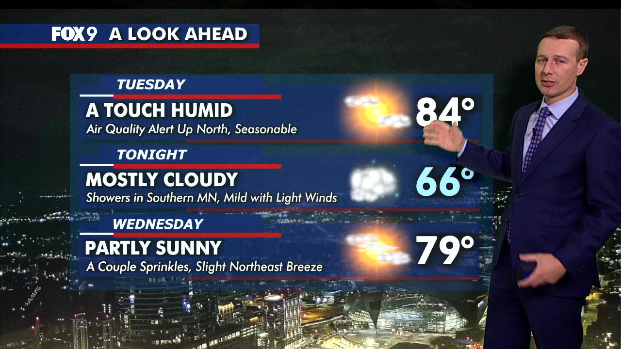 MN weather: Seasonable, humid Tuesday