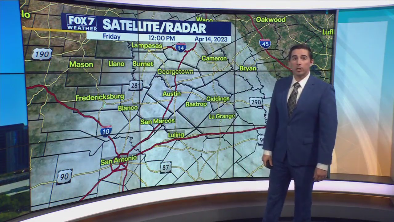Central Texas weather: Mostly cloudy, some isolated thunderstorms this afternoon