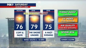 MN Weather: Air quality alert continues Saturday