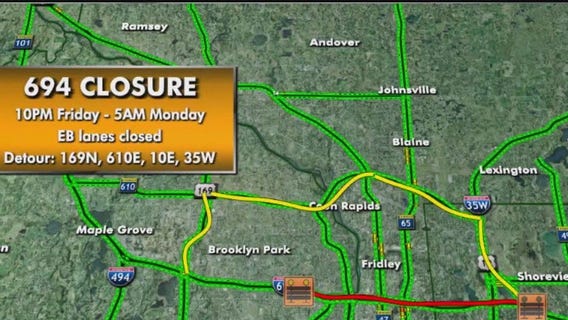 More weekend road closures in the Twin Cities