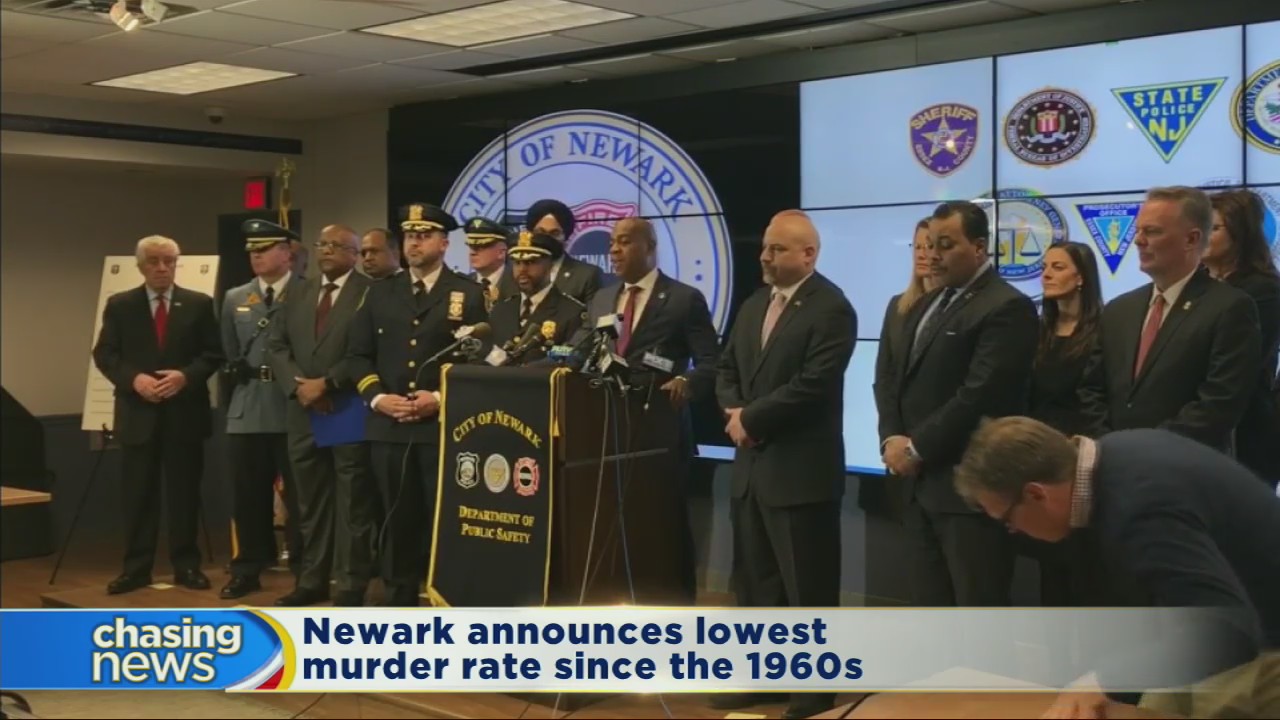 Newark's murder rate is the lowest in nearly 60 years