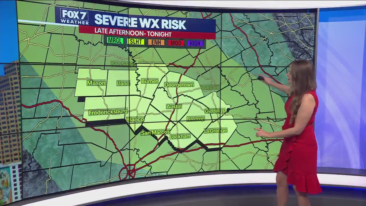 Central Texas weather: Storm system moving through eastern counties