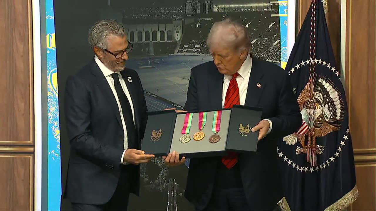 President Trump creates task force for 2028 Summer Olympics [RAW]