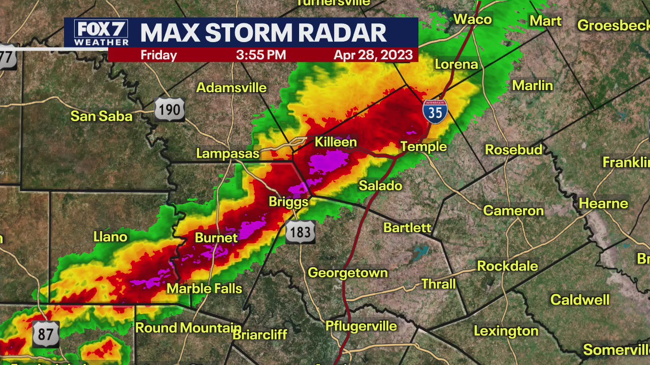 Austin weather: Line of severe storms hitting central Texas