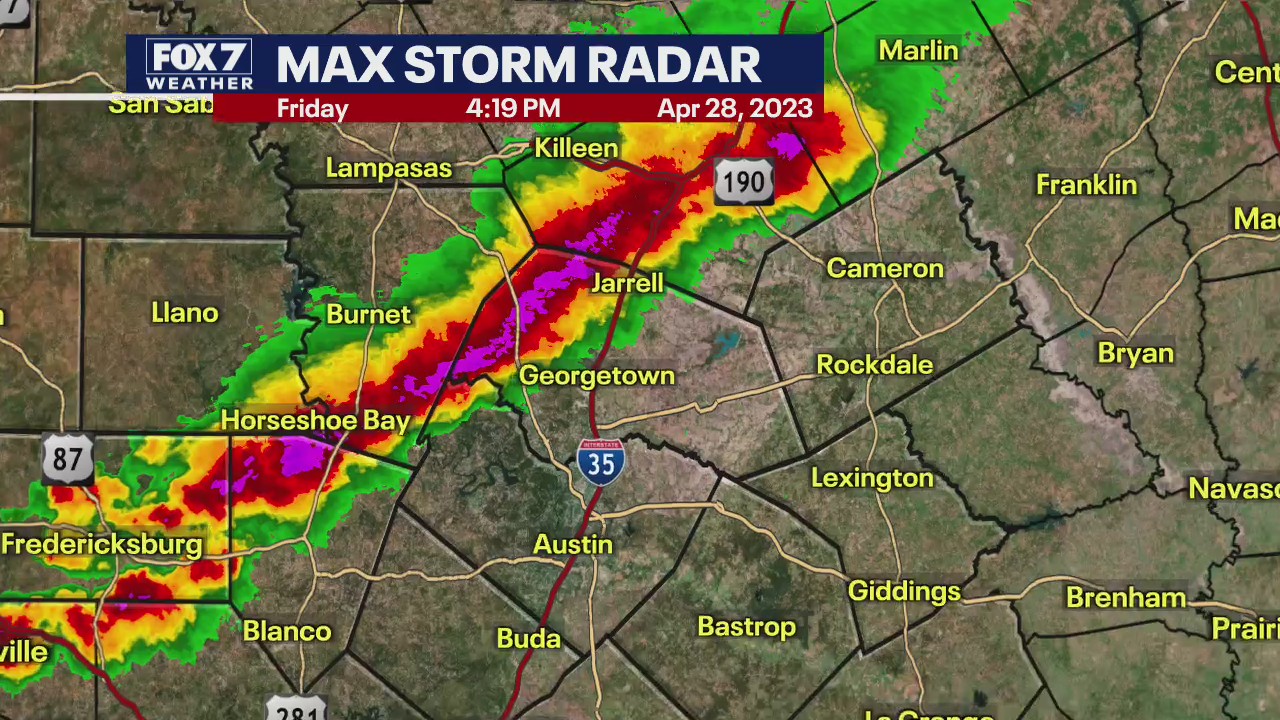 Austin weather: Hail and damaging winds in parts of our area