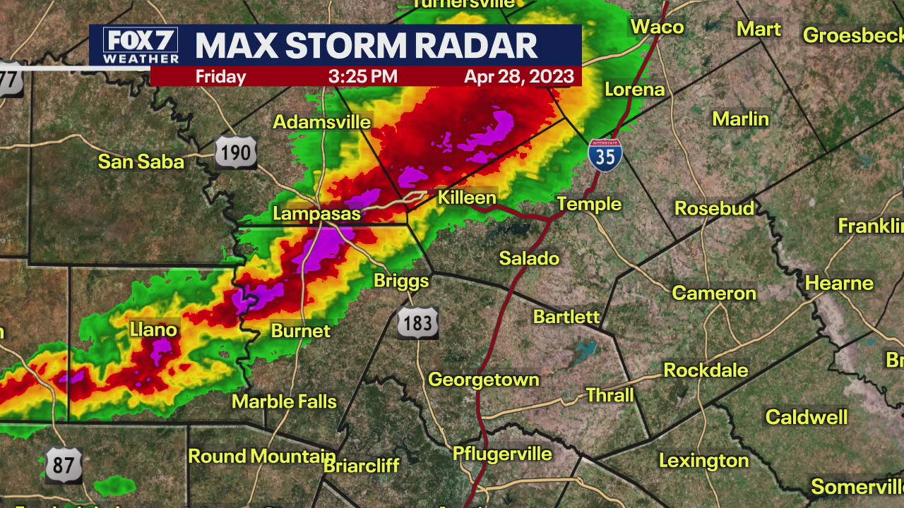 Austin weather: Update on severe thunderstorms in our area