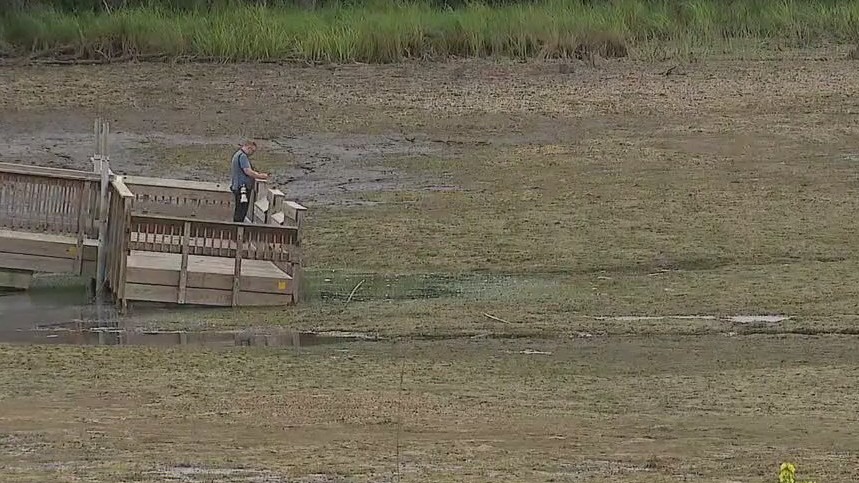 William O'Brien State Park lake dries up