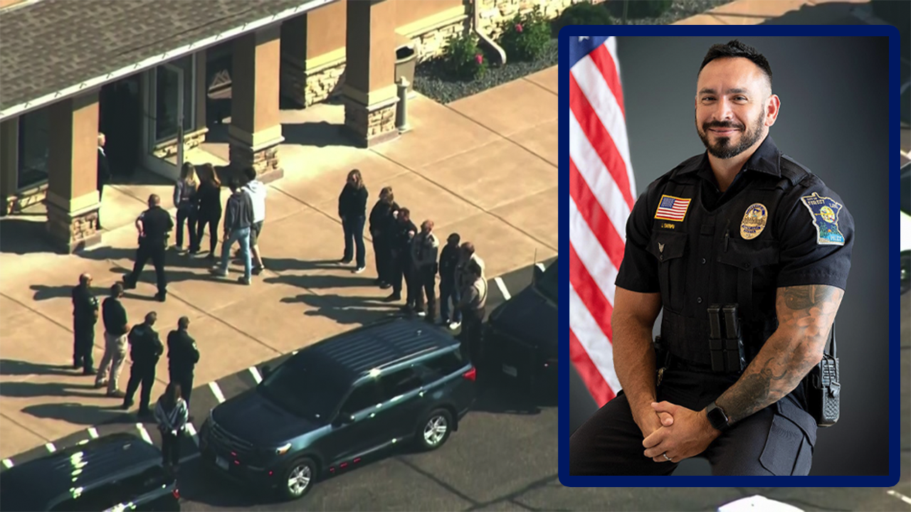 Procession for Forest Lake Det. Josh Brown