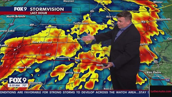 Minnesota weather: Storms blow through Twin Cities - 5:50 a.m. update