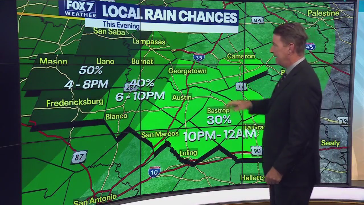 Austin weather: Risk of scattered severe storms nightly through Sunday