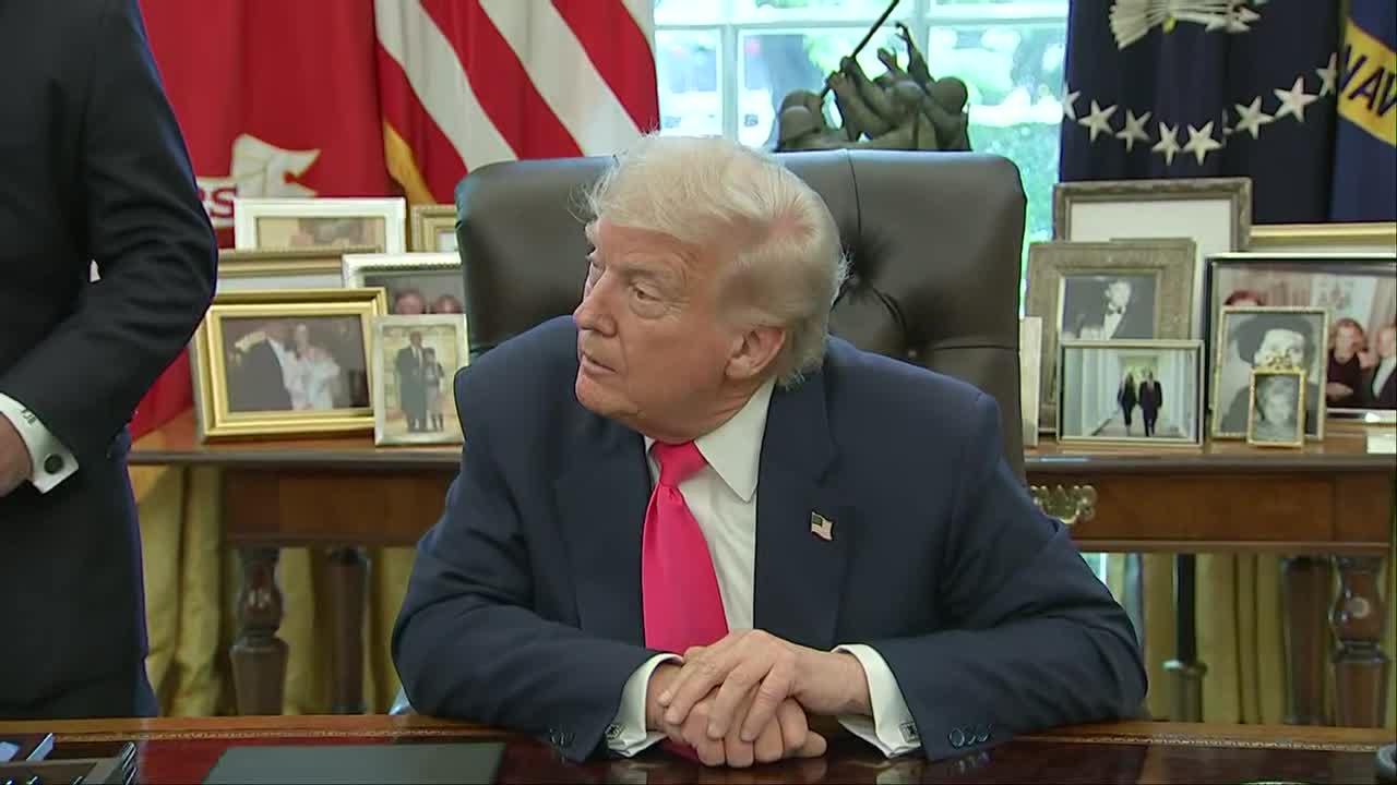 Pres. Trump on Warren: 'She's a liar and needs to take a drug test'