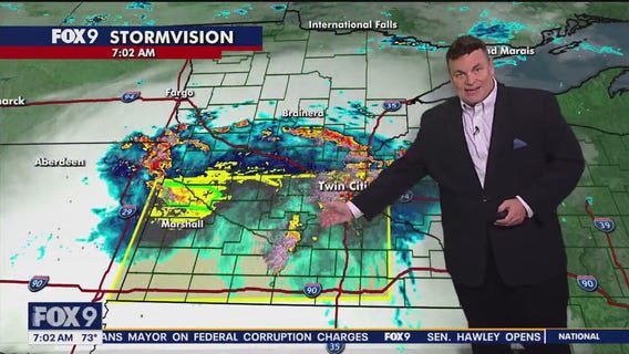 MN weather: Heavy rain, gusty winds - 7 a.m. update