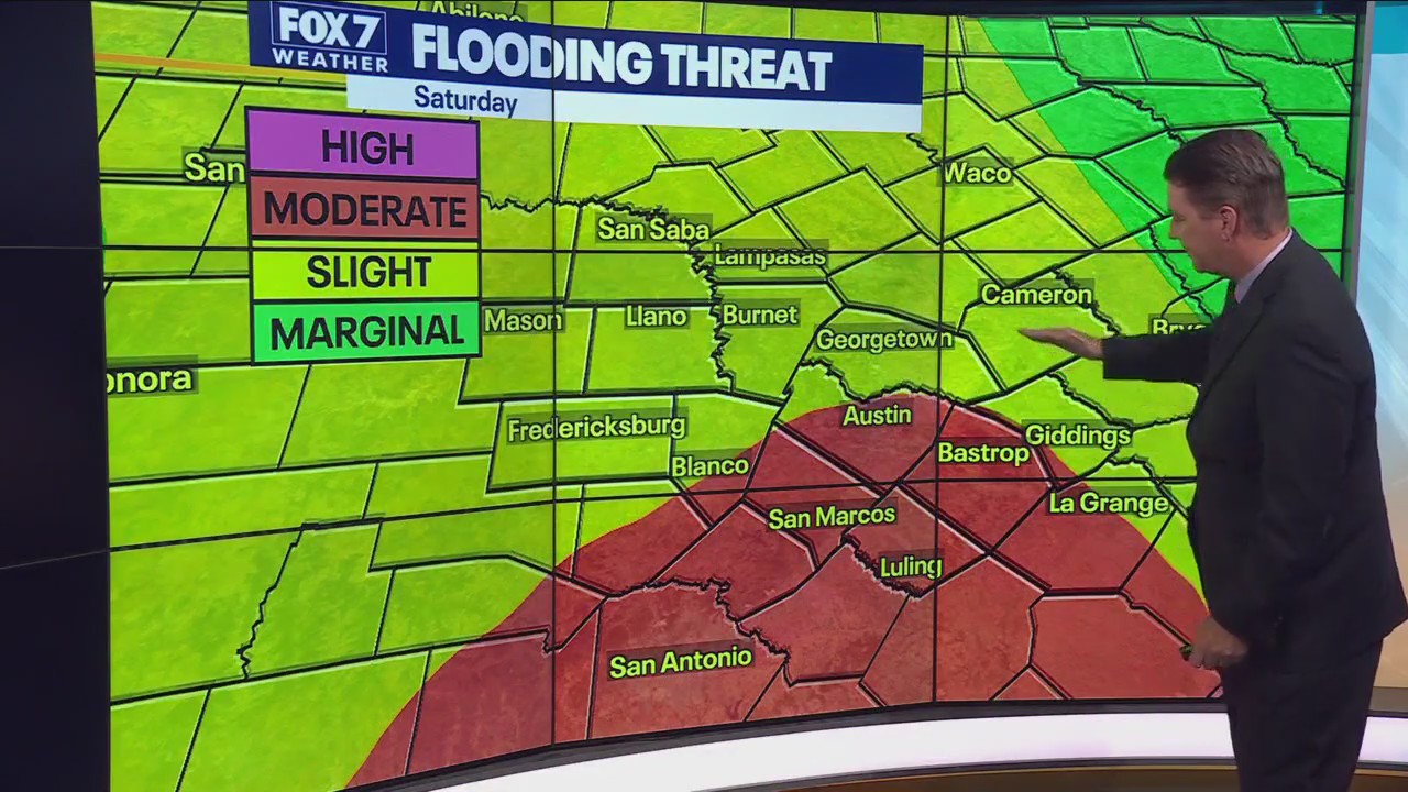 Austin weather: Flood threat begins Friday night