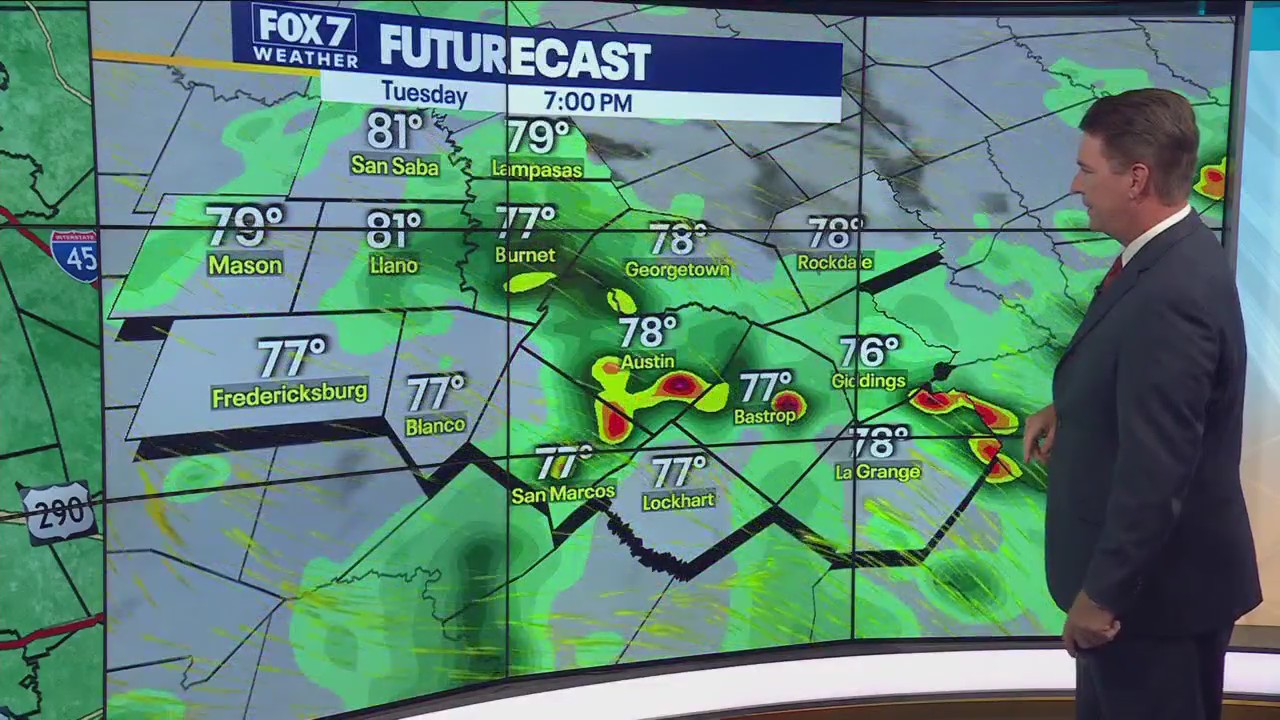 Austin weather: Rain chances increase Tuesday as severe weather risk decreases