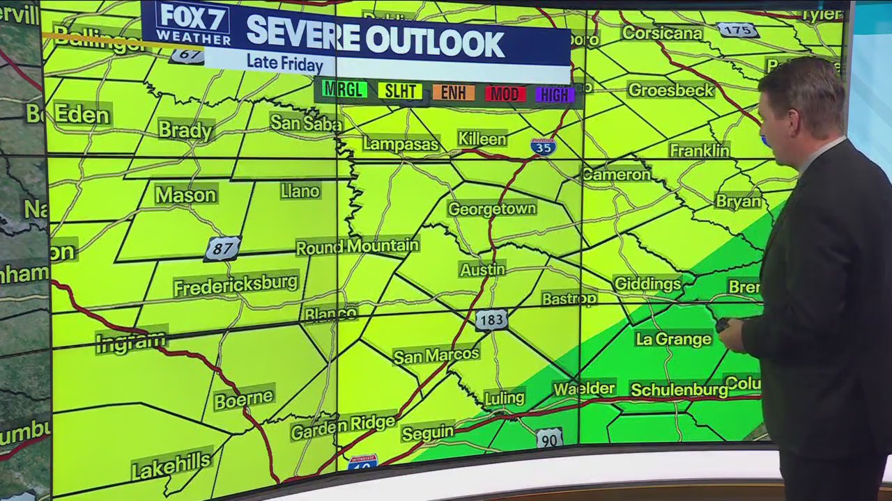 Austin weather: Heating trend with storms possible Friday night